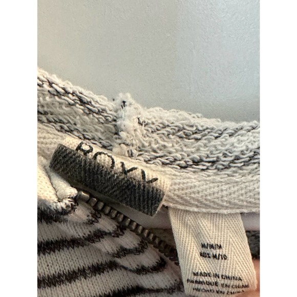 Roxy Striped Zip Up Hoodie Jacket - Picture 5 of 6